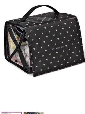 Black Travel Toiletry Makeup Hanging Bag clear TSA Detachable pockets